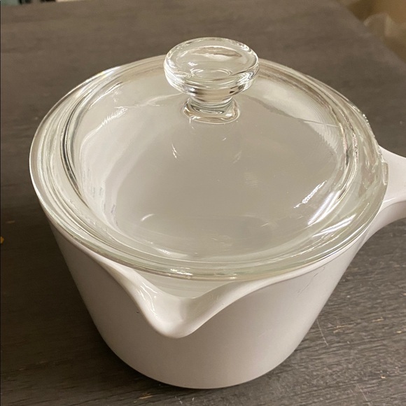 Corningware White Ceramic Cookware with Glass Lid - Picture 2 of 9